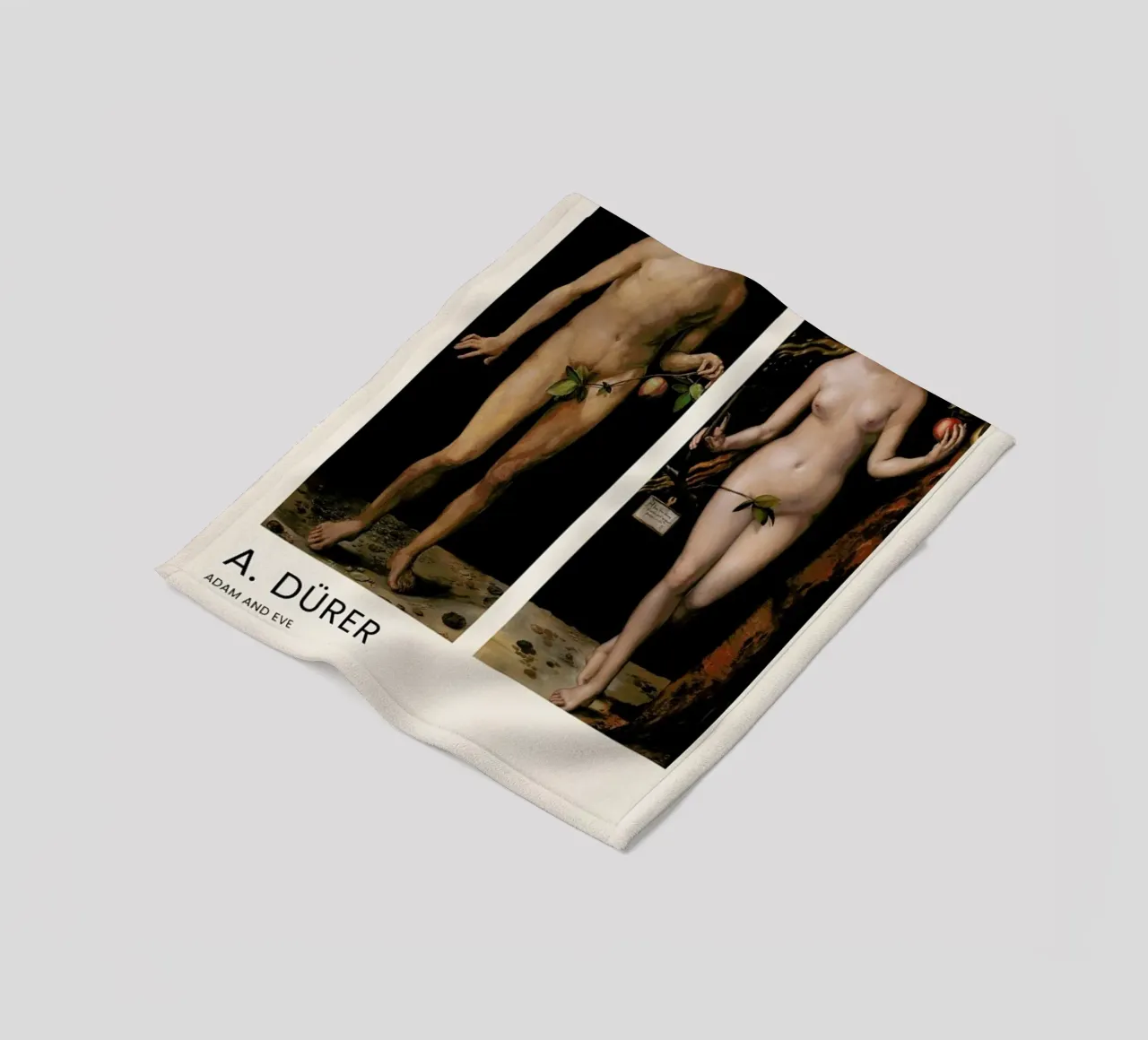 Dürer - Adam and Eve coperta in pile da Vintage by JUNIQE