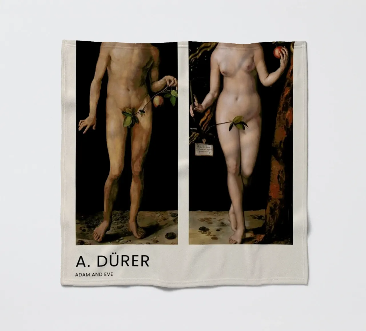 Dürer - Adam and Eve coperta in pile da Vintage by JUNIQE
