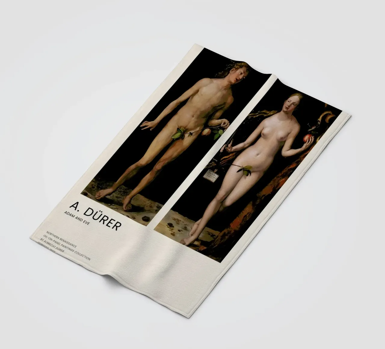 Dürer - Adam and Eve coperta in pile da Vintage by JUNIQE
