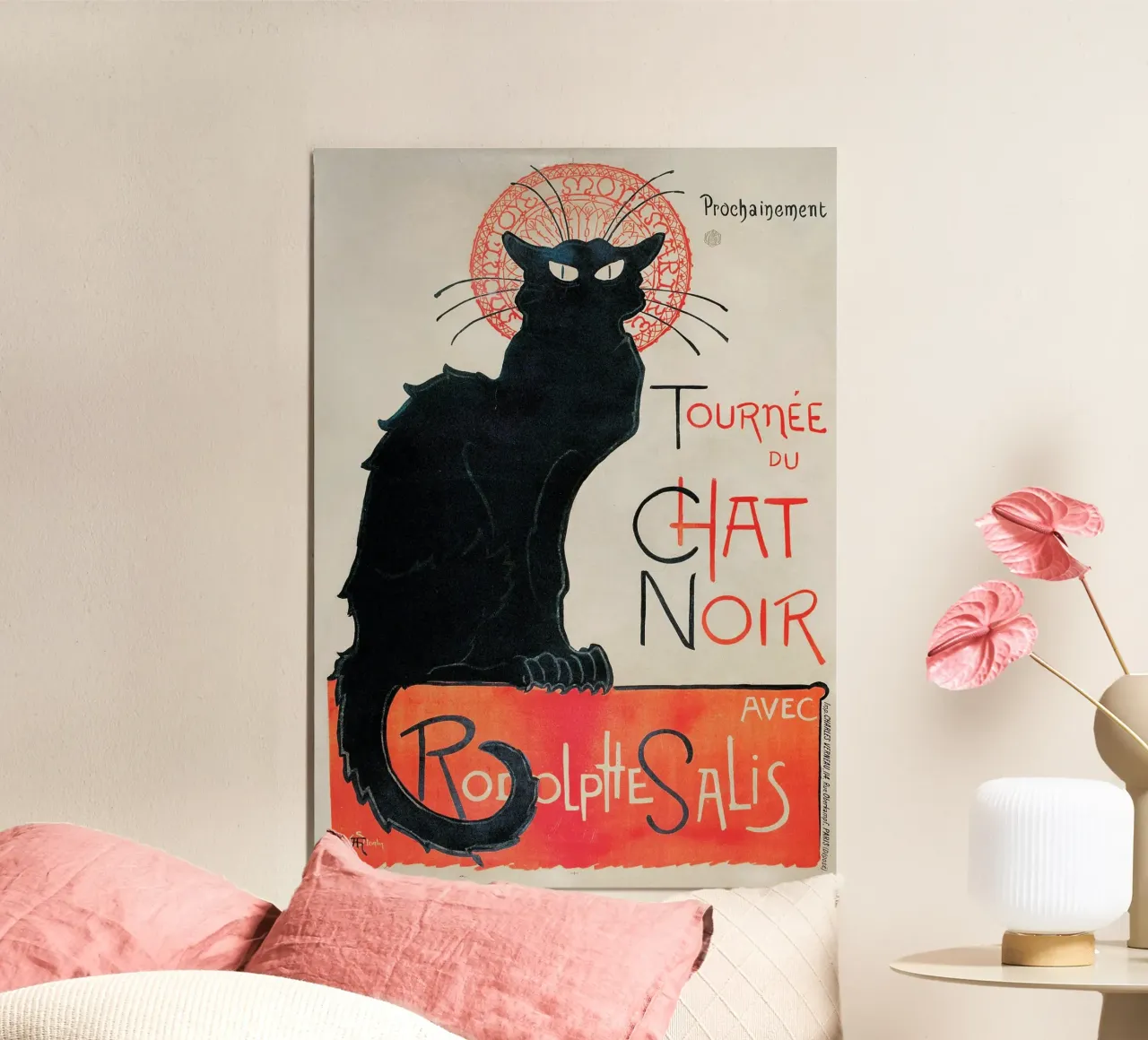 Giro dello Chat Noir di Théophile Alexandre Steinlen (1896) poster da Venus Art