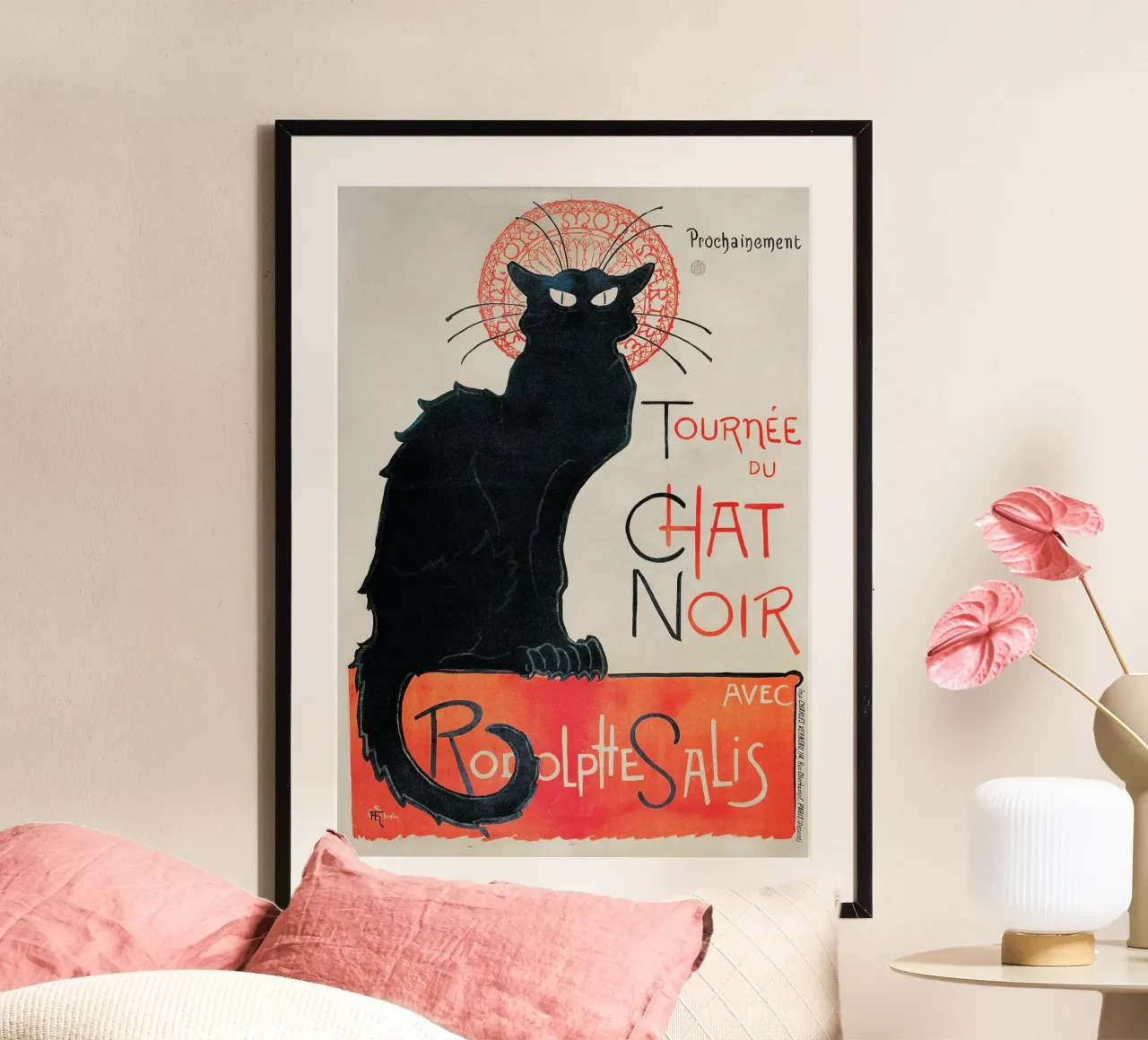 Giro dello Chat Noir di Théophile Alexandre Steinlen (1896) poster da Venus Art
