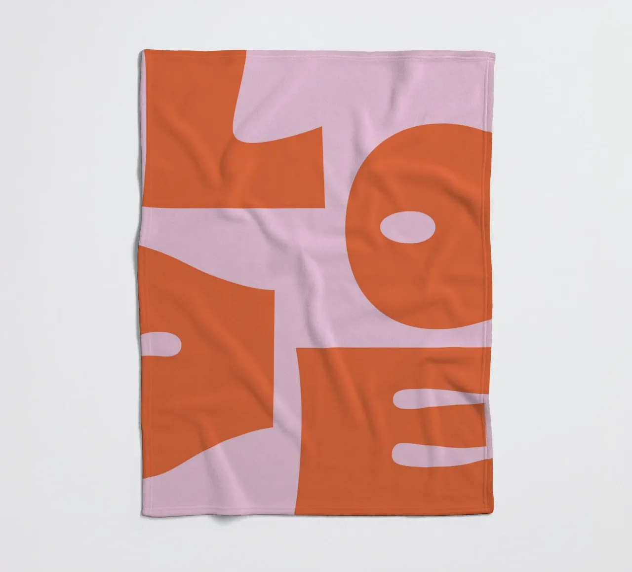 Pink Love fleecedeken van we line studio - art