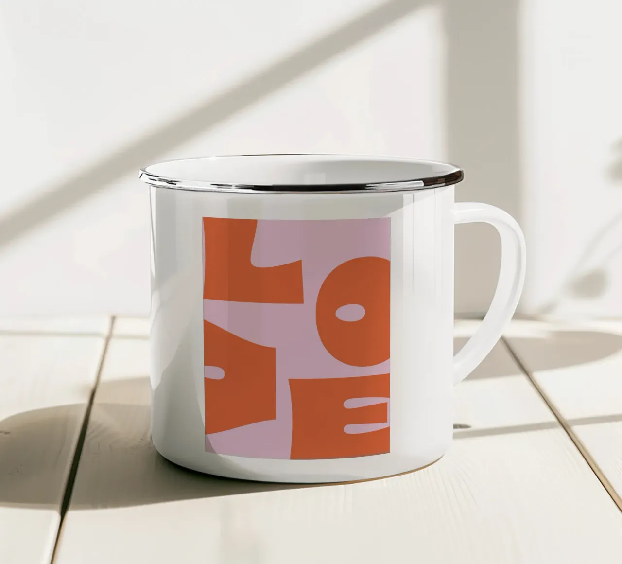 Pink Love tazza in smalto da we line studio - art