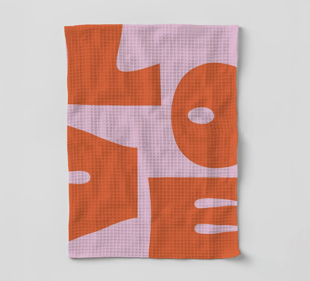 Pink Love tea towel by we line studio - art