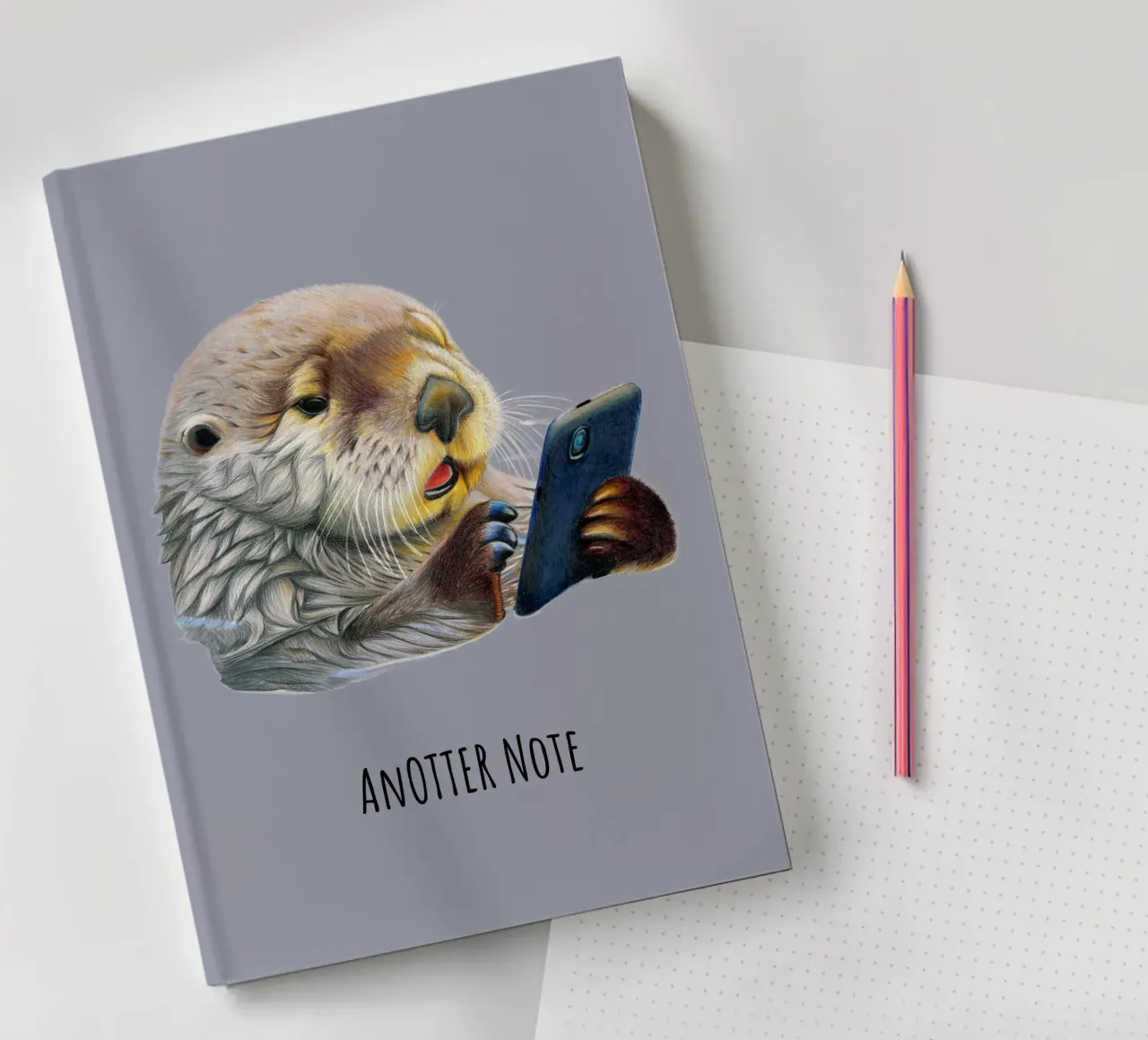 AnOTTER Social Media Addict notebook by Graphit und Farbe