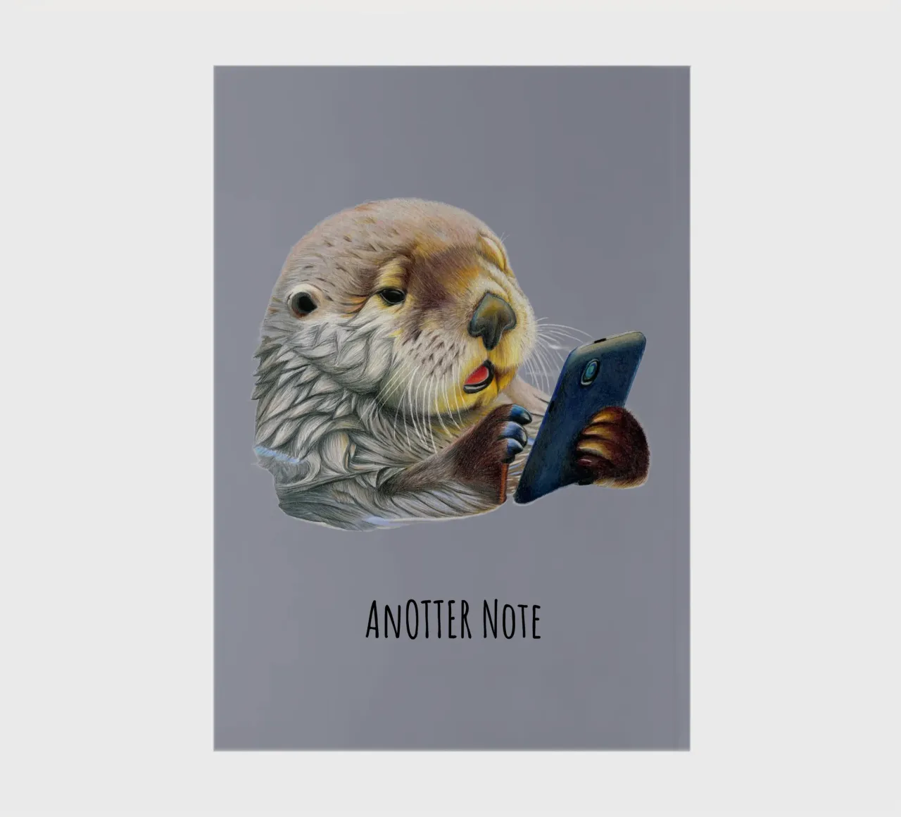 AnOTTER Social Media Addict notebook by Graphit und Farbe