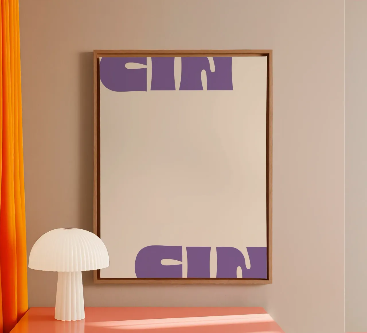 Cin Cin tela con Cornice a cassetta da we line studio - art