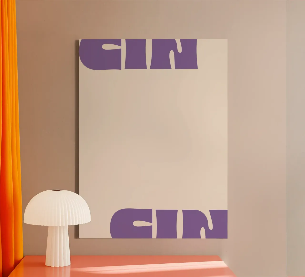 Cin Cin tela con Cornice a cassetta da we line studio - art