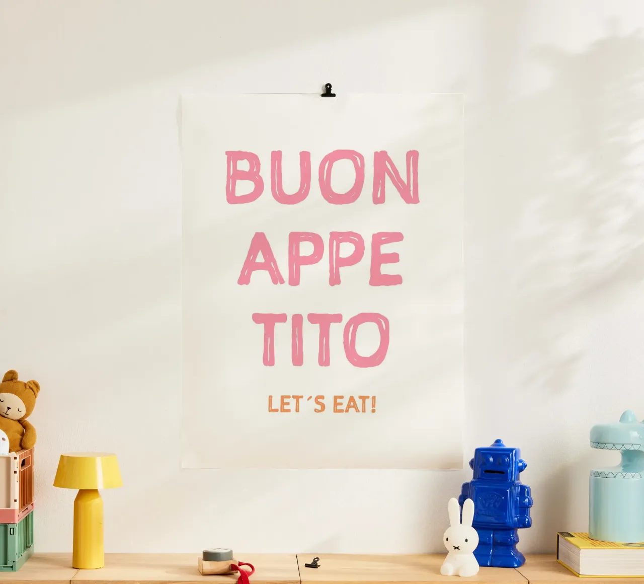 Let´s eat poster by we line studio - art