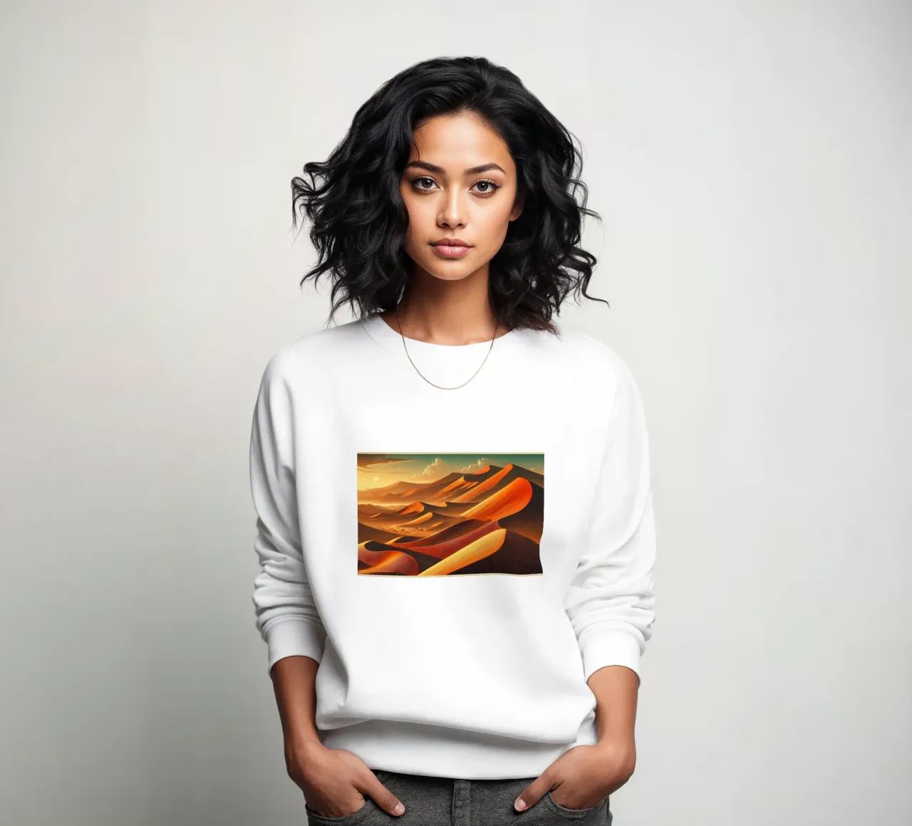 Poster d'epoca della Namibia, dune di Sossusvlei felpa da Chromatic Fusion Studio