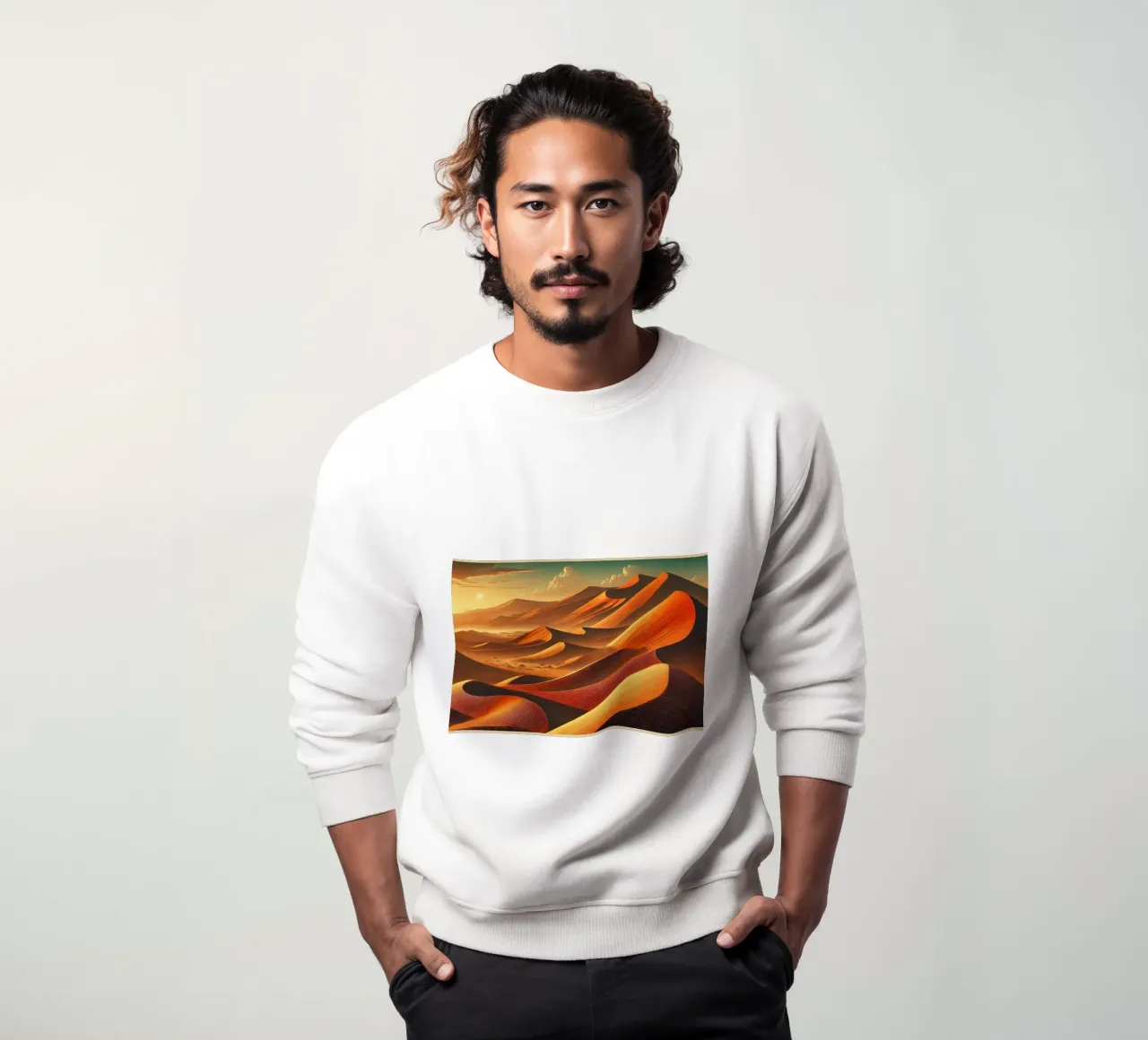 Poster d'epoca della Namibia, dune di Sossusvlei felpa da Chromatic Fusion Studio