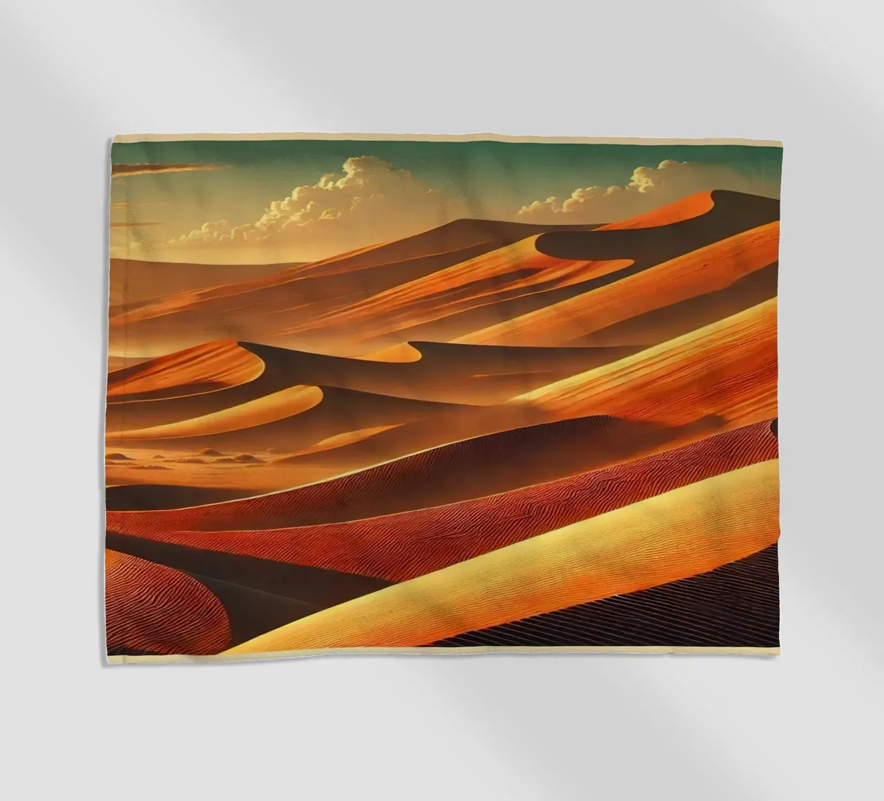 Poster d'epoca della Namibia, dune di Sossusvlei telo mare da Chromatic Fusion Studio