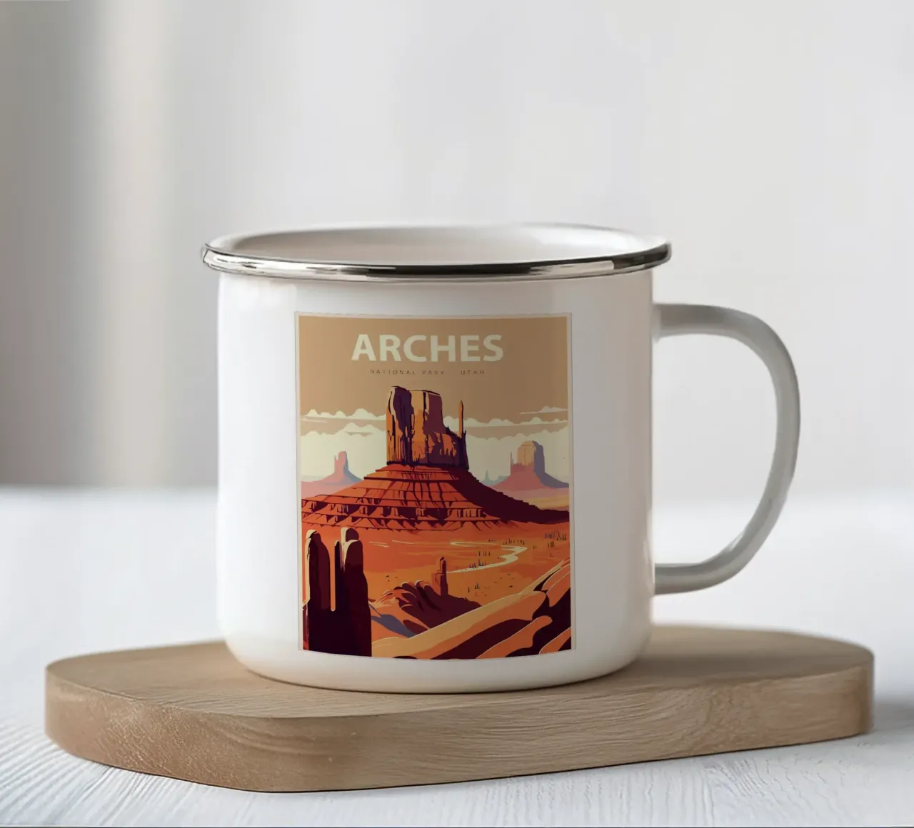Archi tazza in smalto da carrie Shop