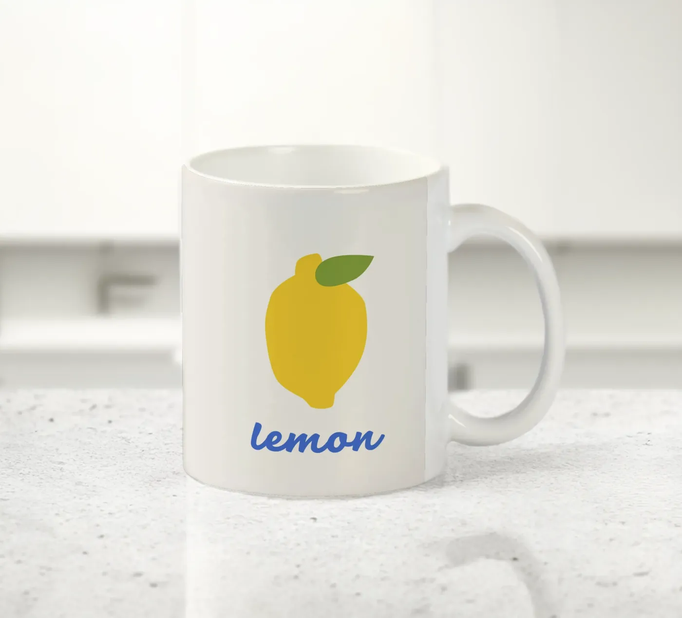 Lemon ceramic mug by we line studio - art