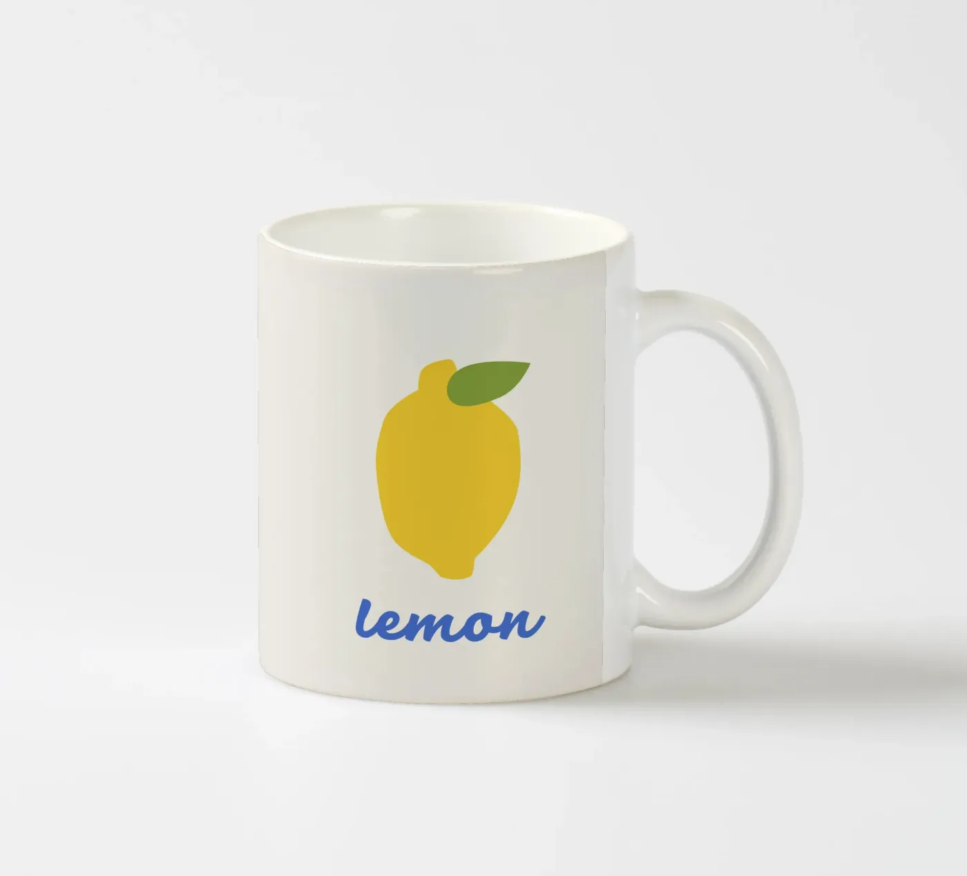 Lemon ceramic mug by we line studio - art