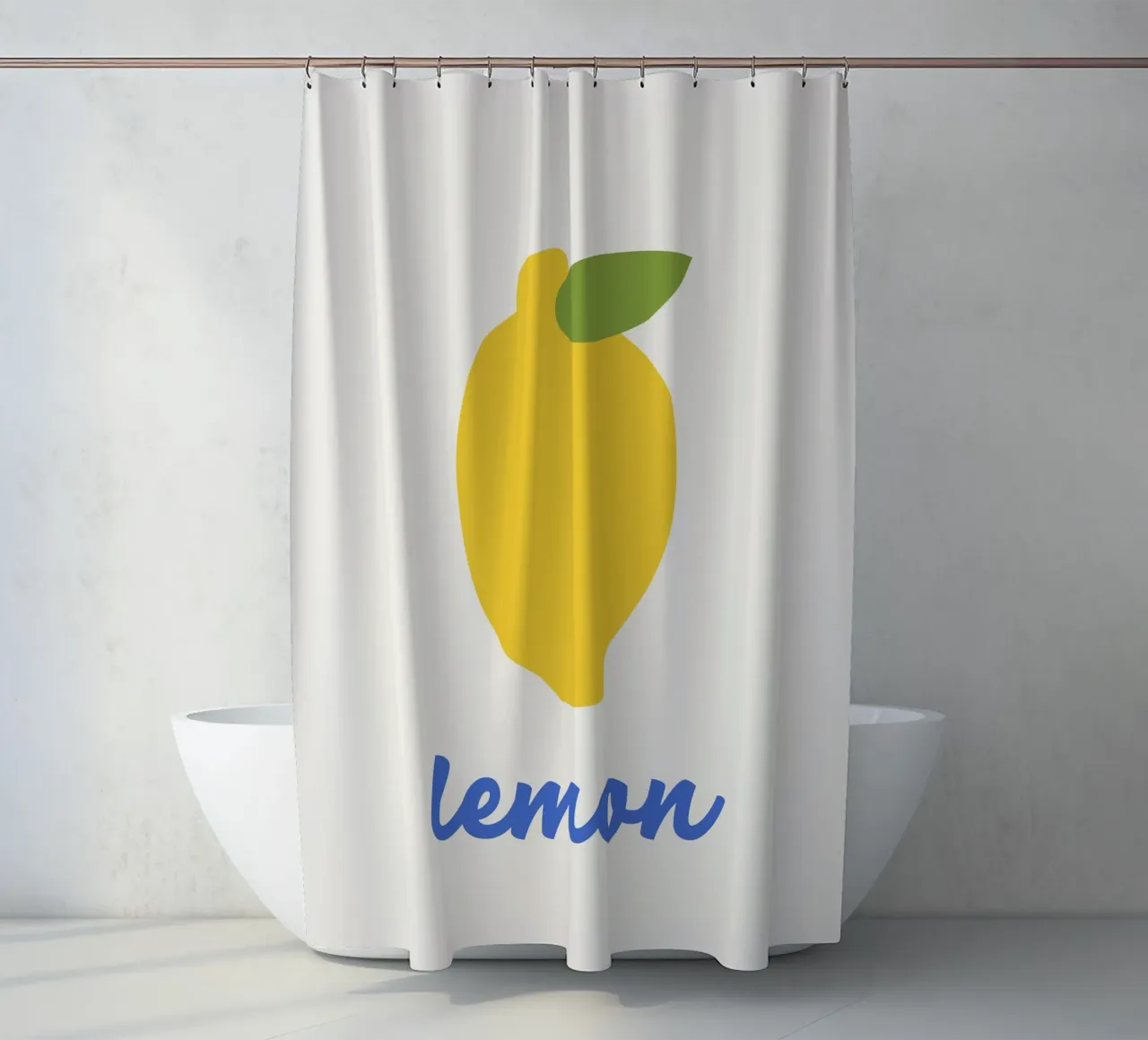 Zitrone Duschvorhang von we line studio - art