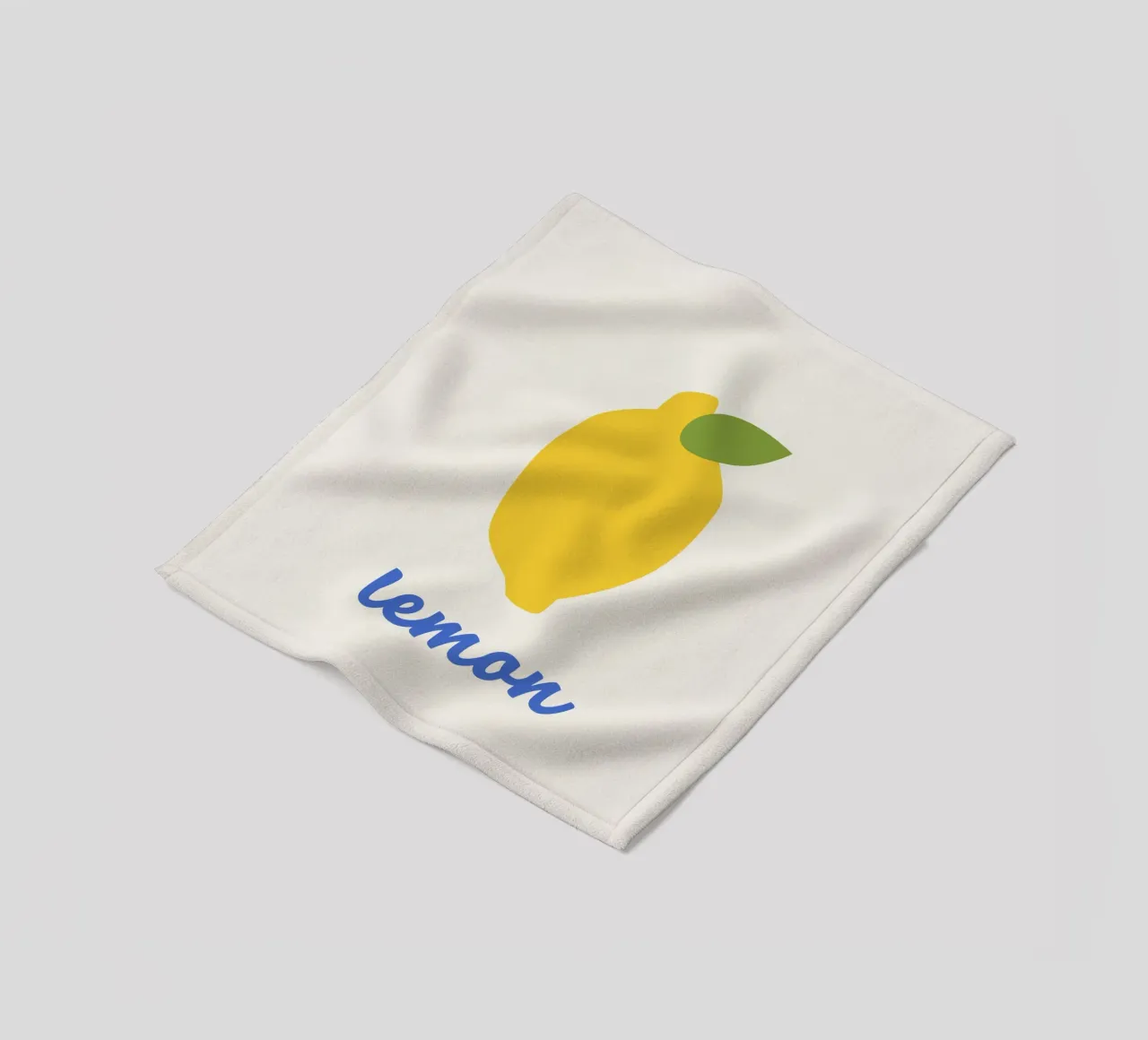 Zitrone Fleecedecke von we line studio - art