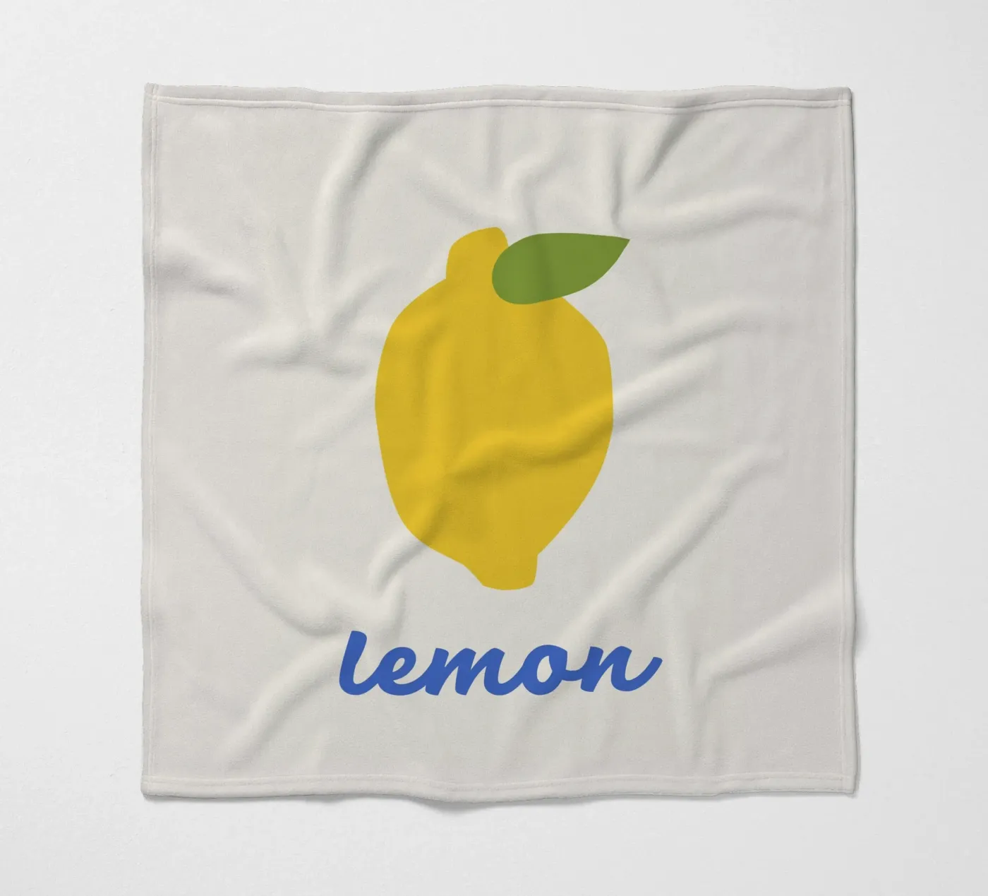 Lemon fleece blanket by we line studio - art