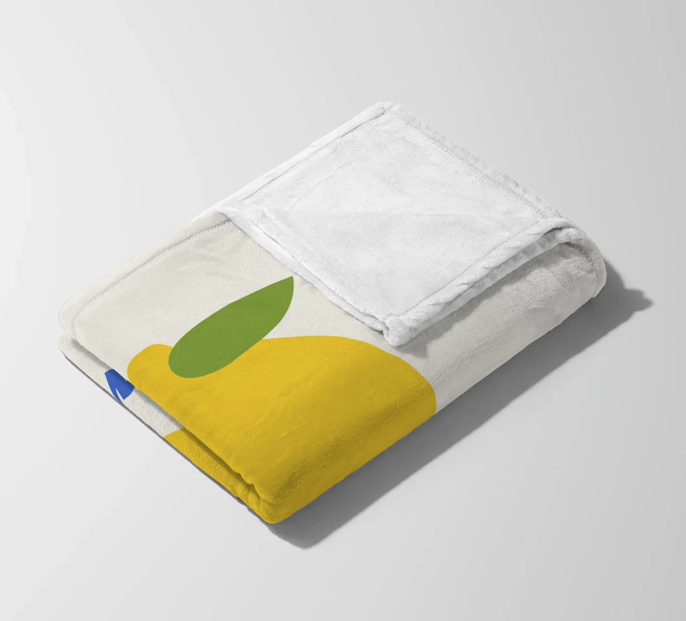 Lemon fleece blanket by we line studio - art