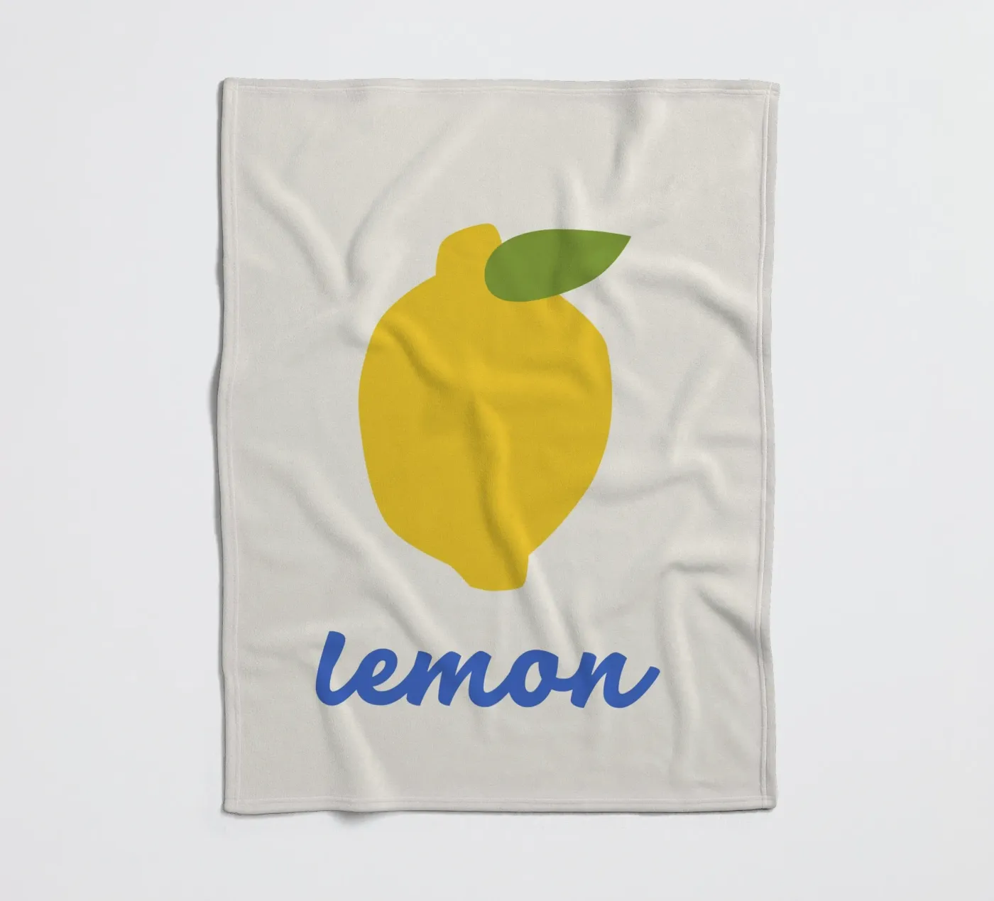 Lemon fleece blanket by we line studio - art
