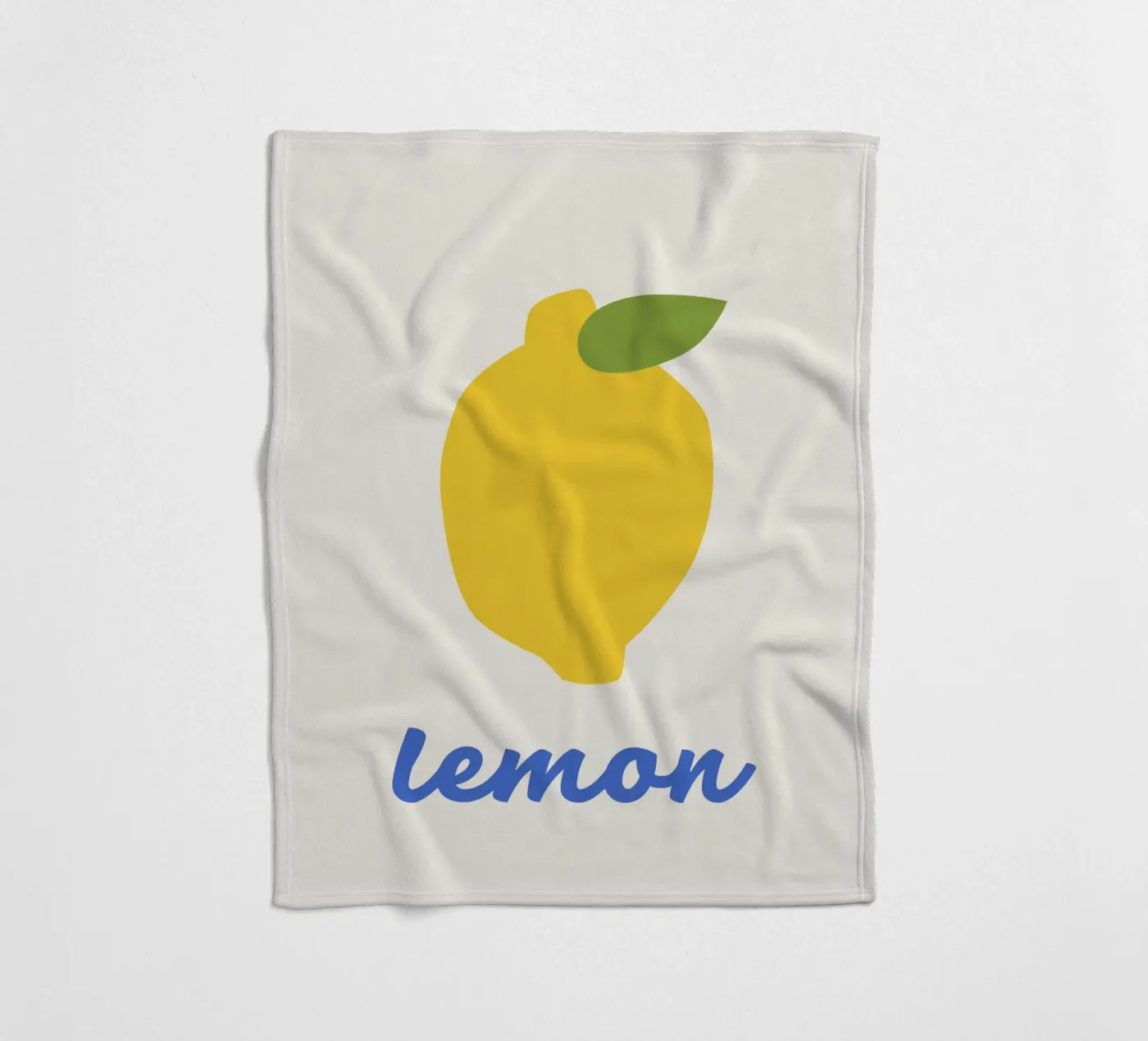 Lemon fleece blanket by we line studio - art