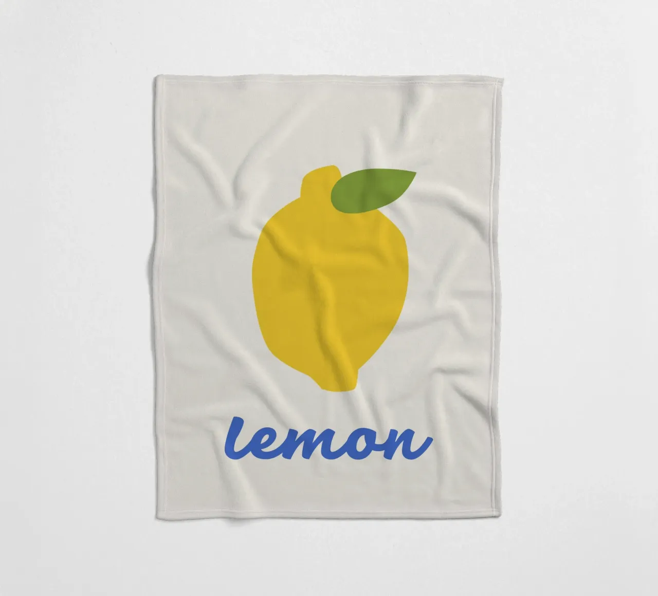 Zitrone Fleecedecke von we line studio - art