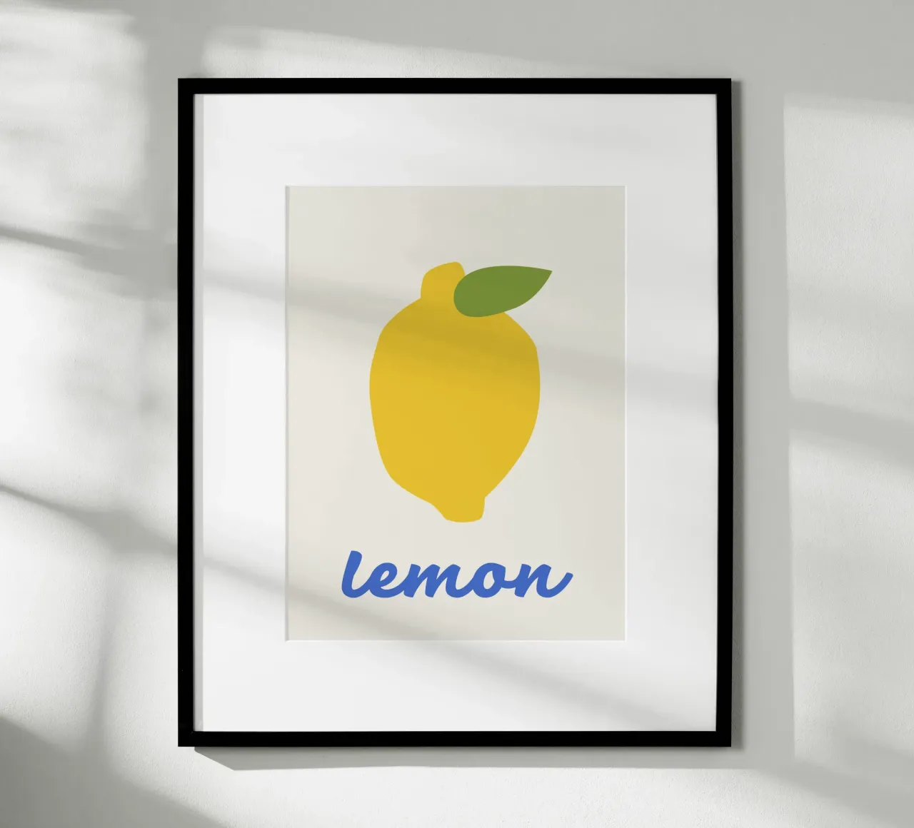 Zitrone Hahnemühle von we line studio - art