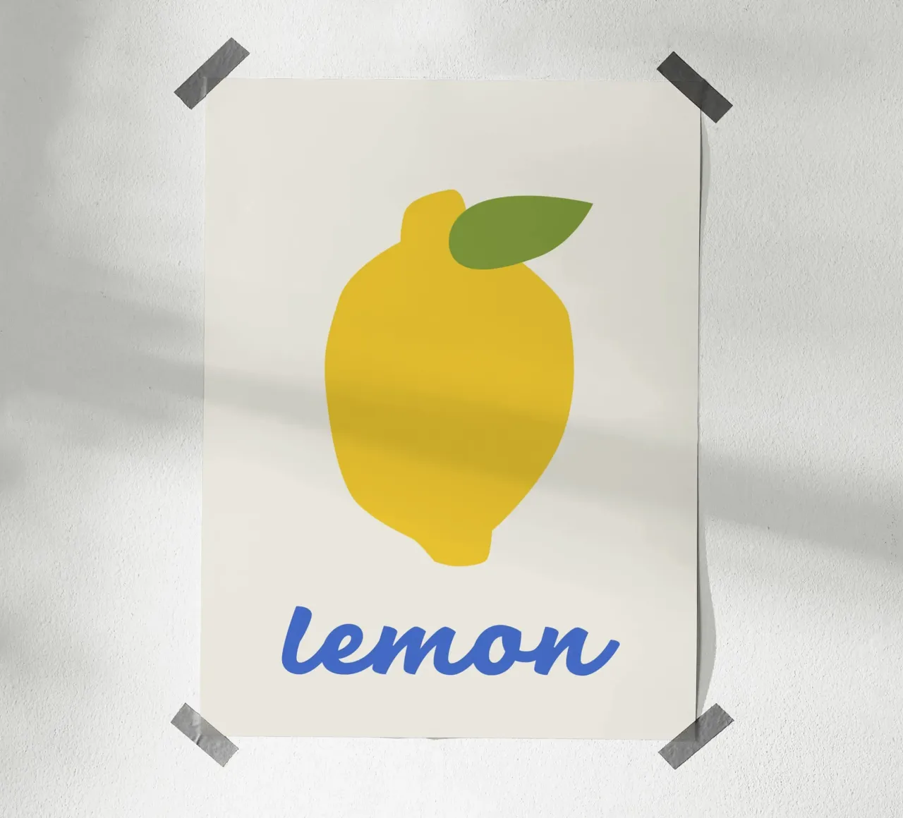 Zitrone Hahnemühle von we line studio - art