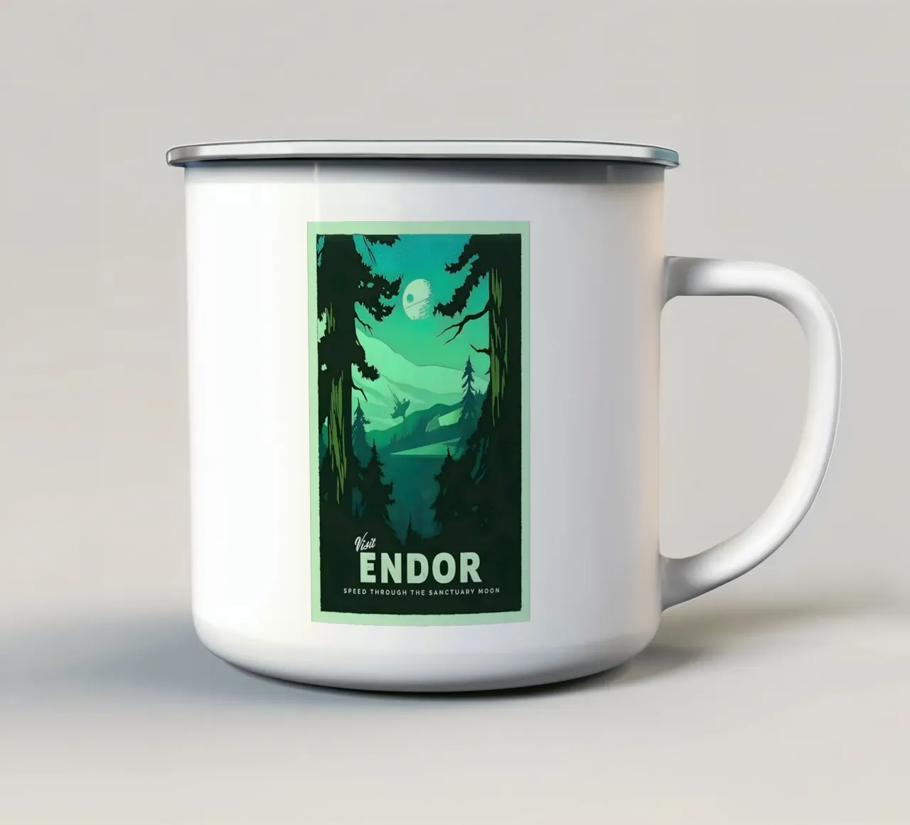 Visita Endor tazza in smalto da carrie Shop