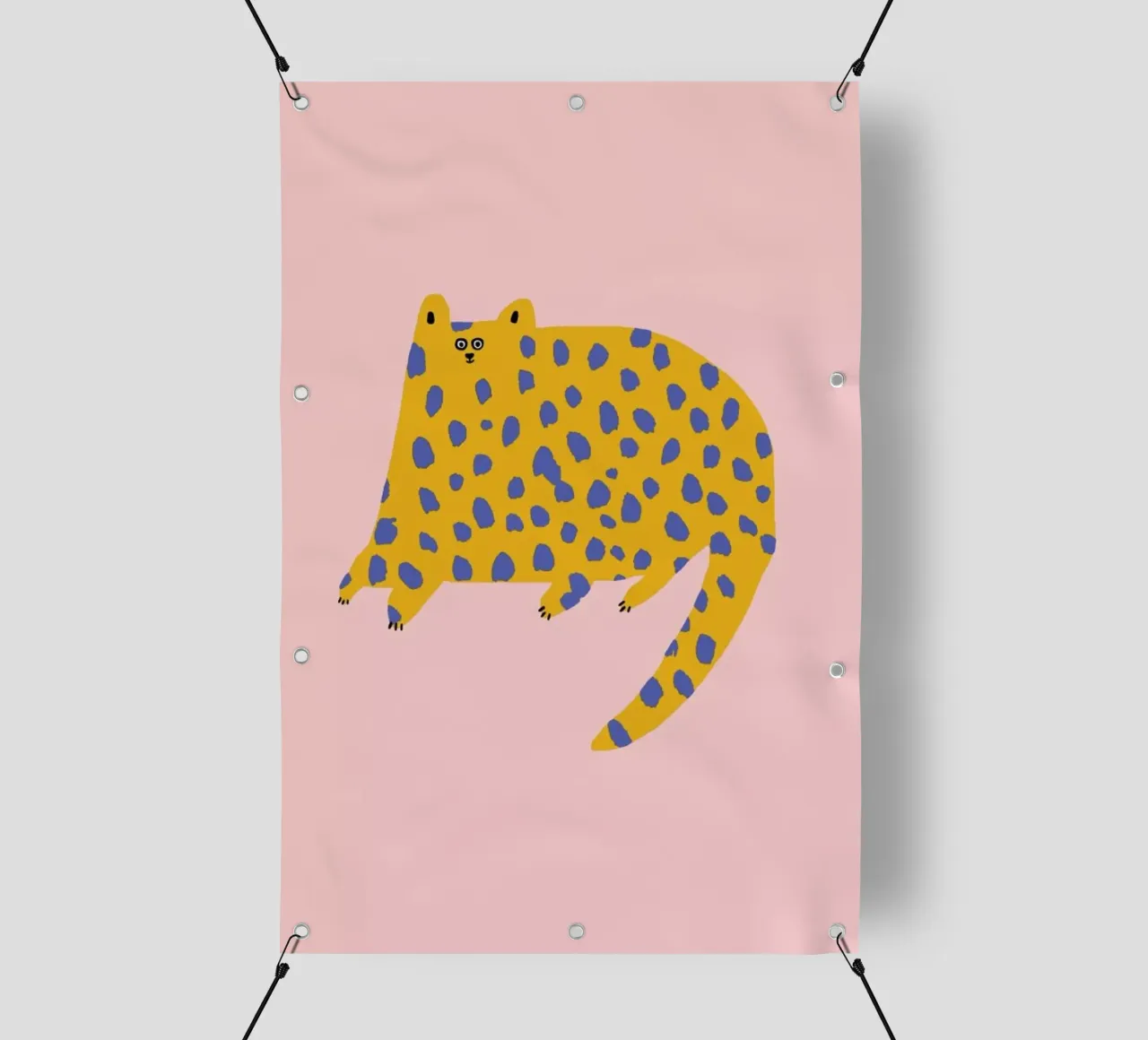 Dotty Cat telo in pvc da Lora O'Callaghan