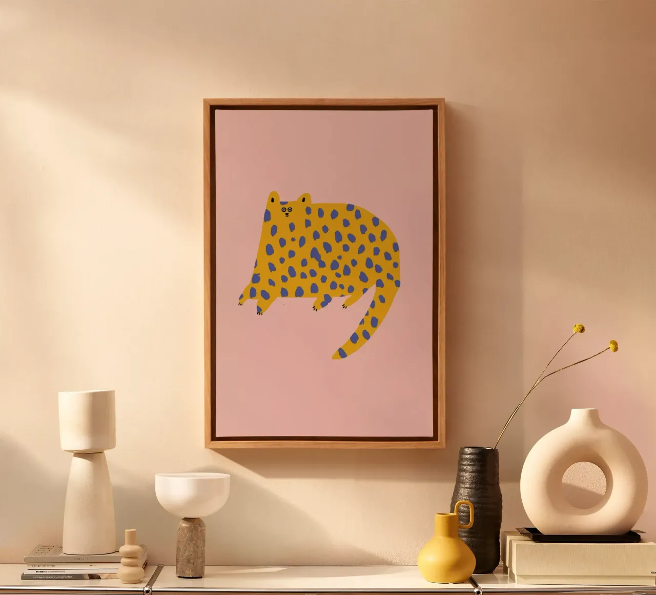 Dotty Cat canvas van Lora O'Callaghan