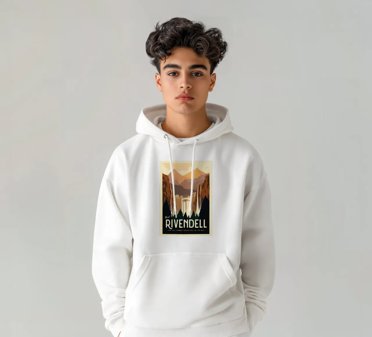 Rivendell felpa con cappuccio da carrie Shop