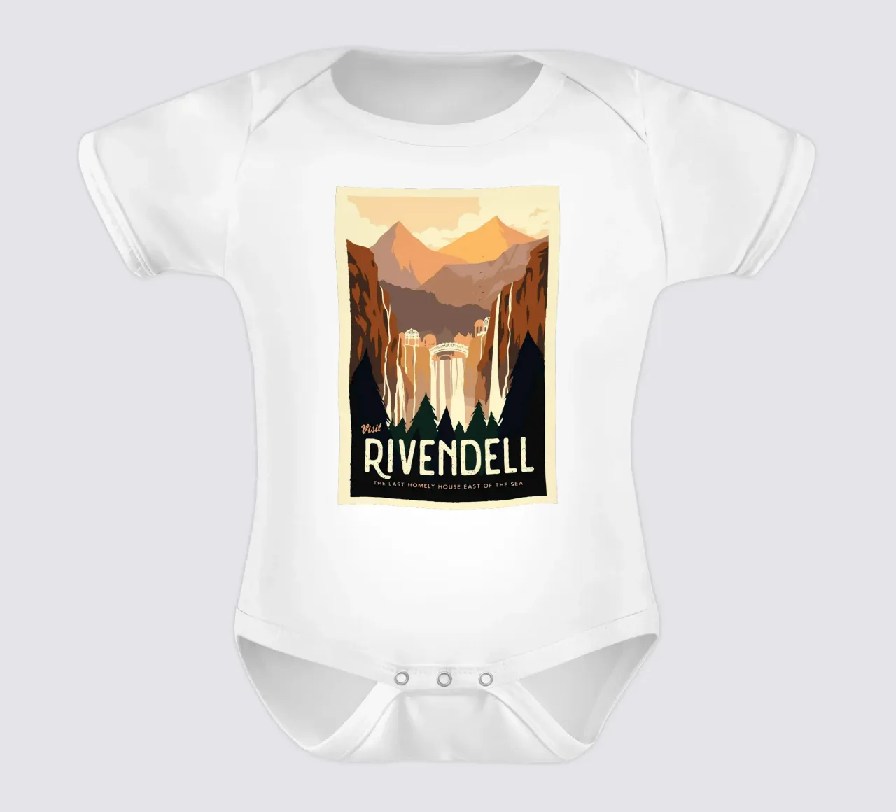 Rivendell body neonato maniche corte da carrie Shop