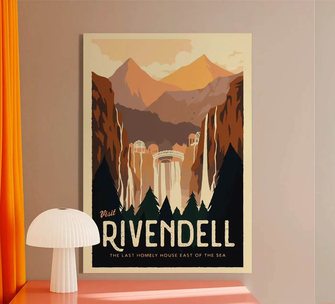 Rivendell acrylic glass by carrie Shop