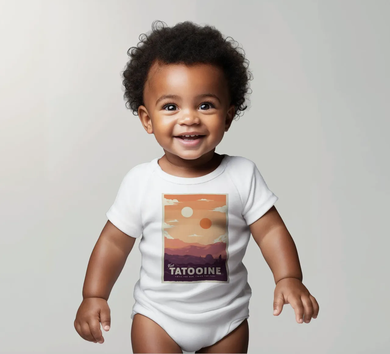 Tatooine body neonato maniche corte da carrie Shop