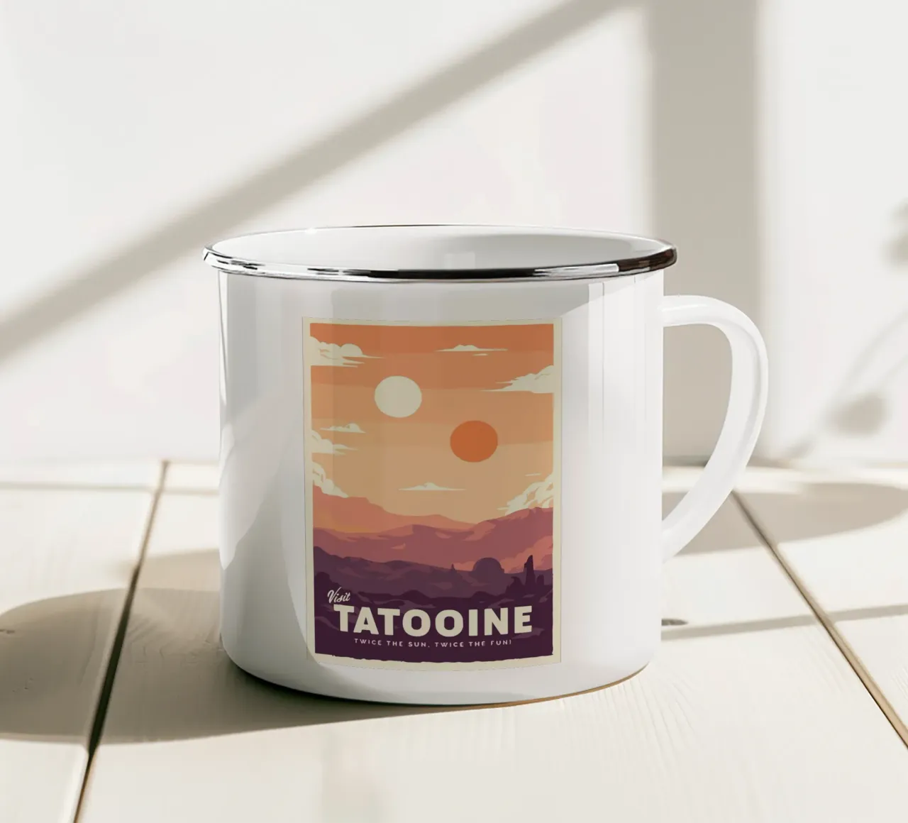 Tatooine tazza in smalto da carrie Shop