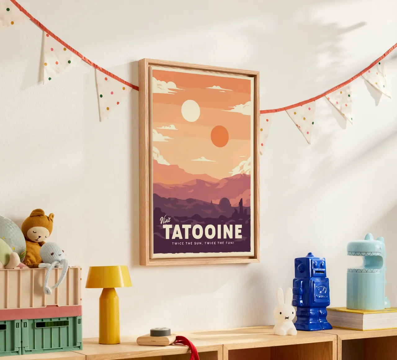 Tatooine tela con Cornice a cassetta da carrie Shop