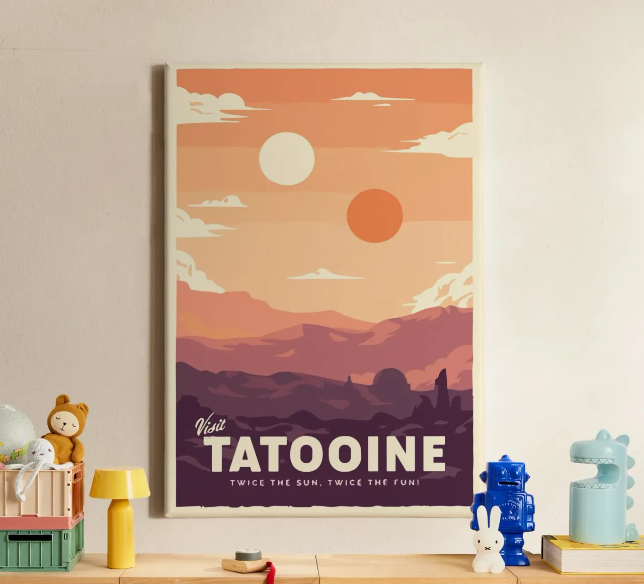 Tatooine tela con Cornice a cassetta da carrie Shop