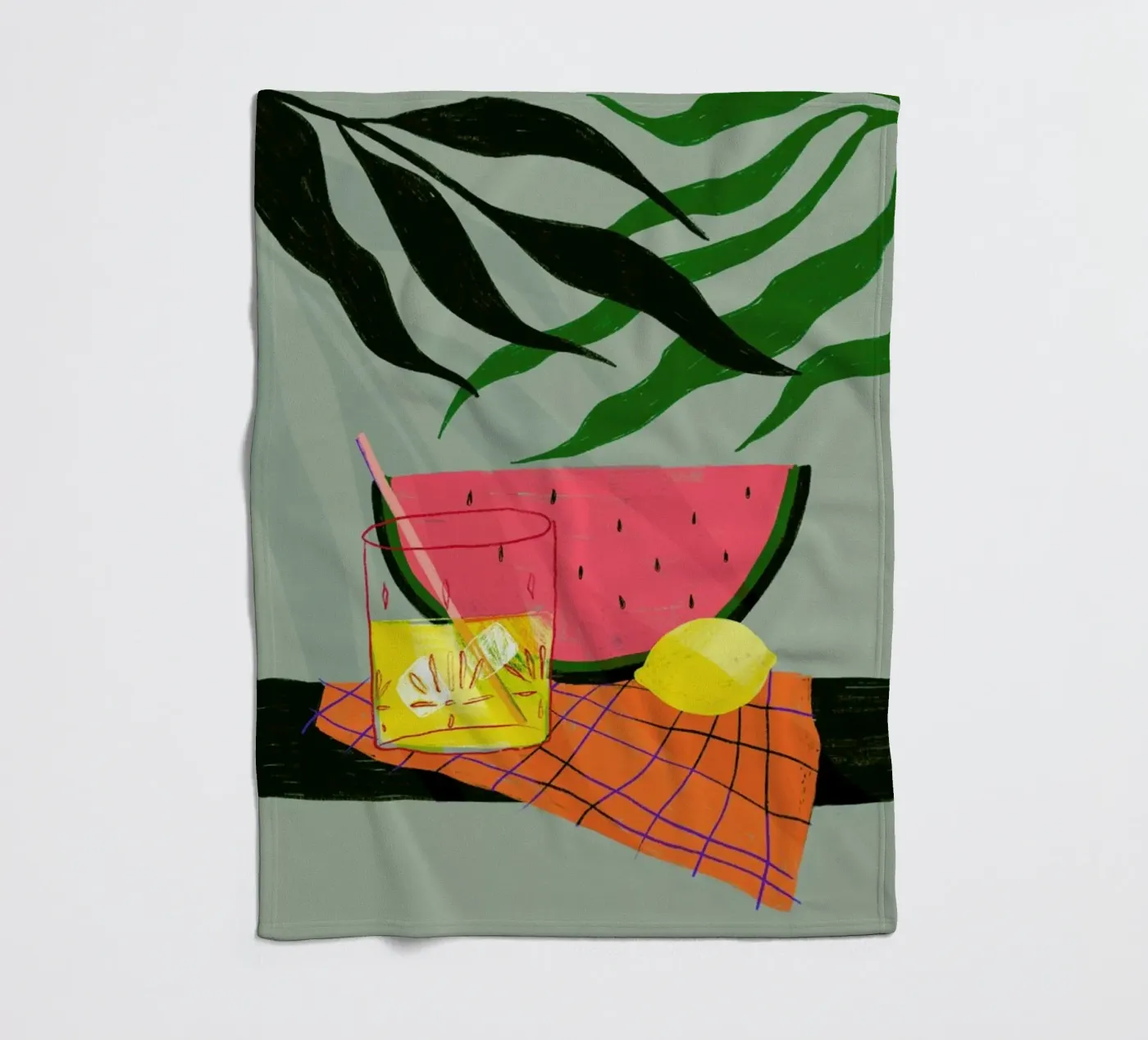 Melonade II Fleecedecke von Pure