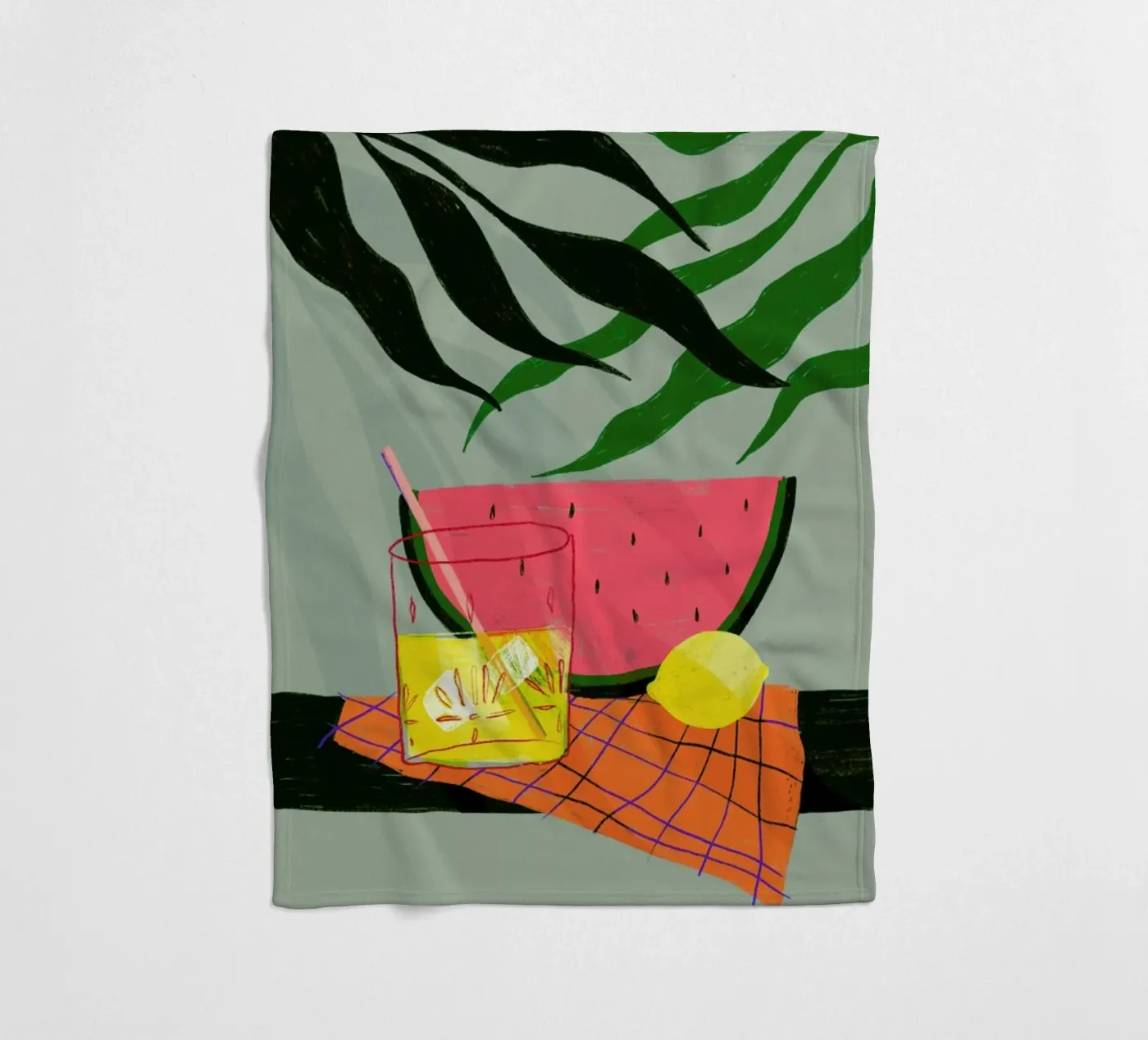 Melonade II Fleecedecke von Pure