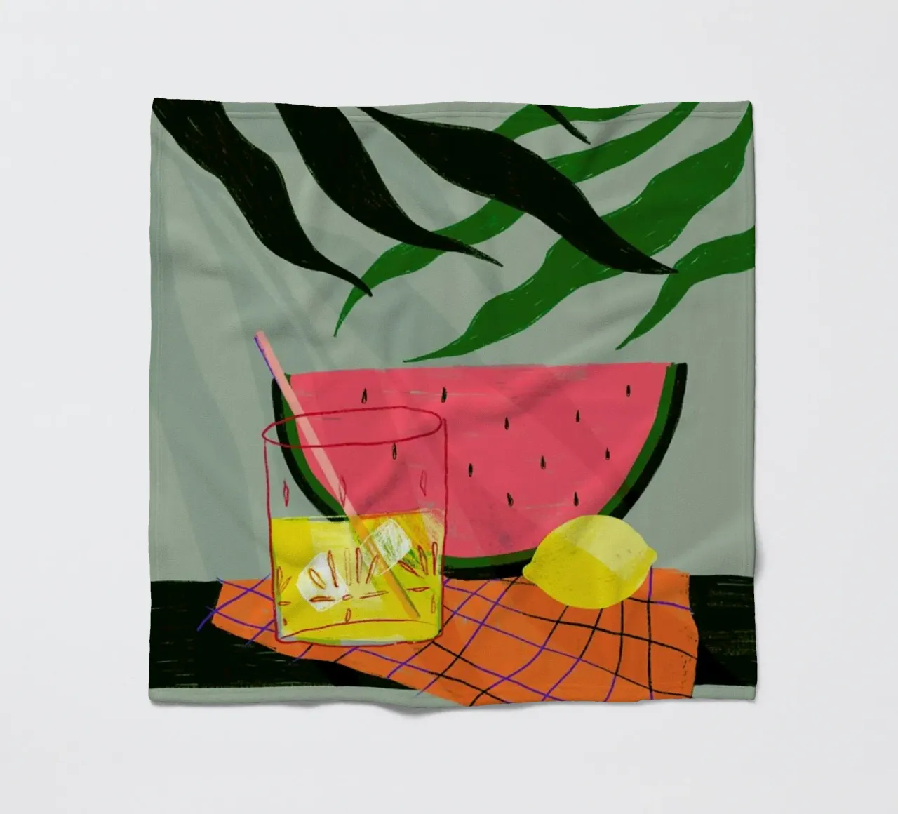 Melonade II Fleecedecke von Pure