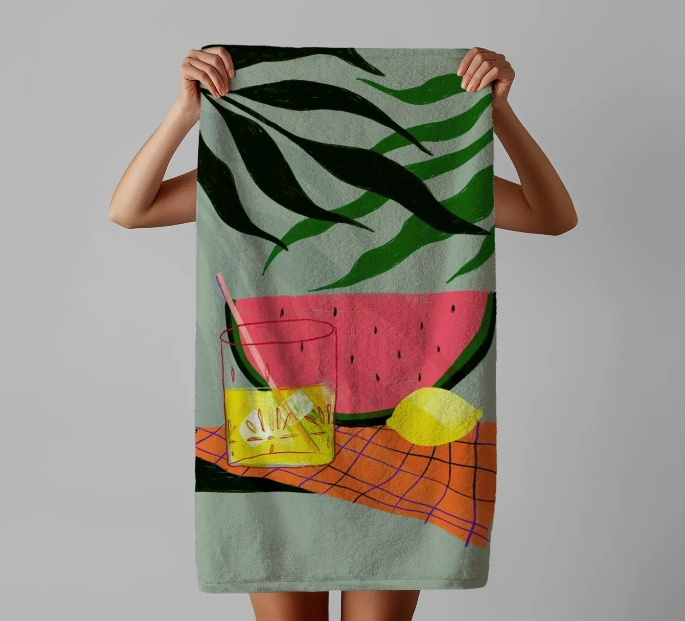 Melonade II badhanddoek van Pure