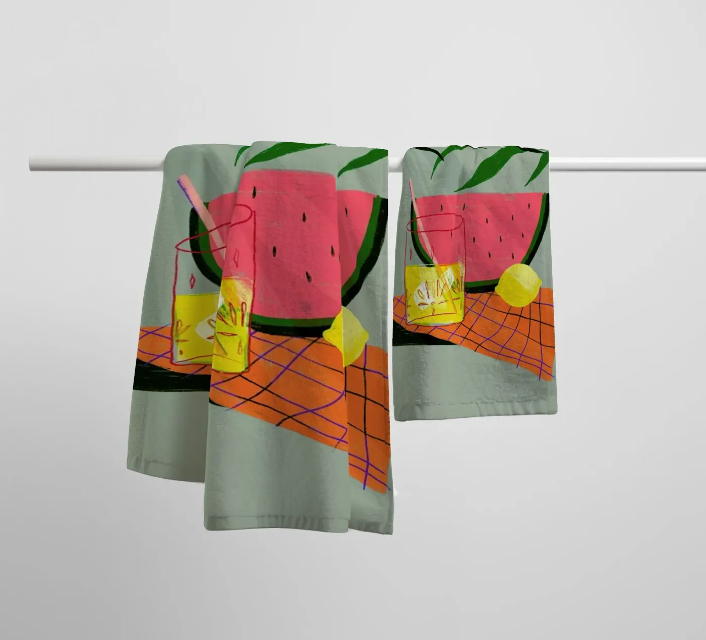 Melonade II badhanddoek van Pure