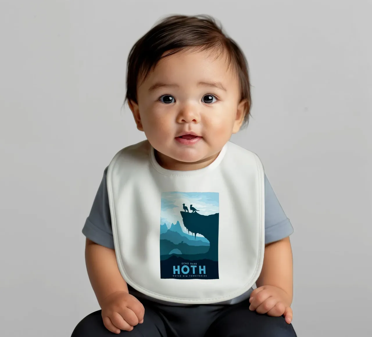 visit echo base Hoth baby bib by carrie Shop