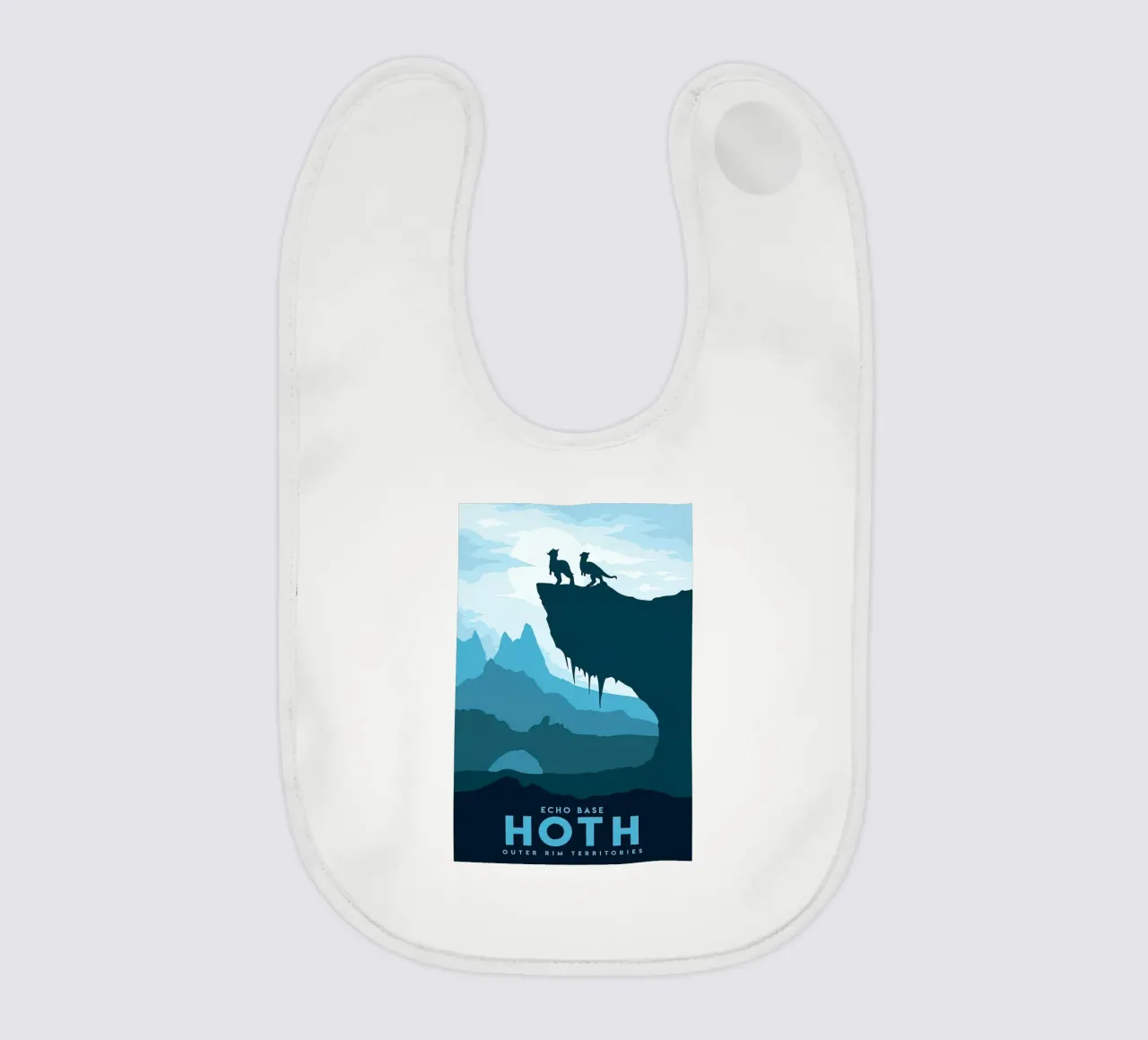 visit echo base Hoth baby bib by carrie Shop