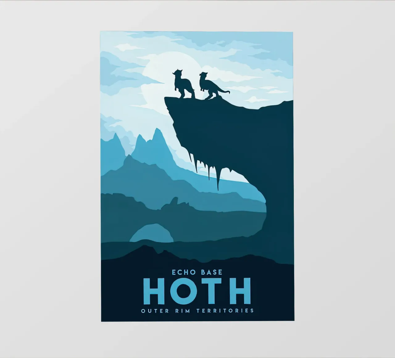 visit echo base Hoth fotobehang van carrie Shop
