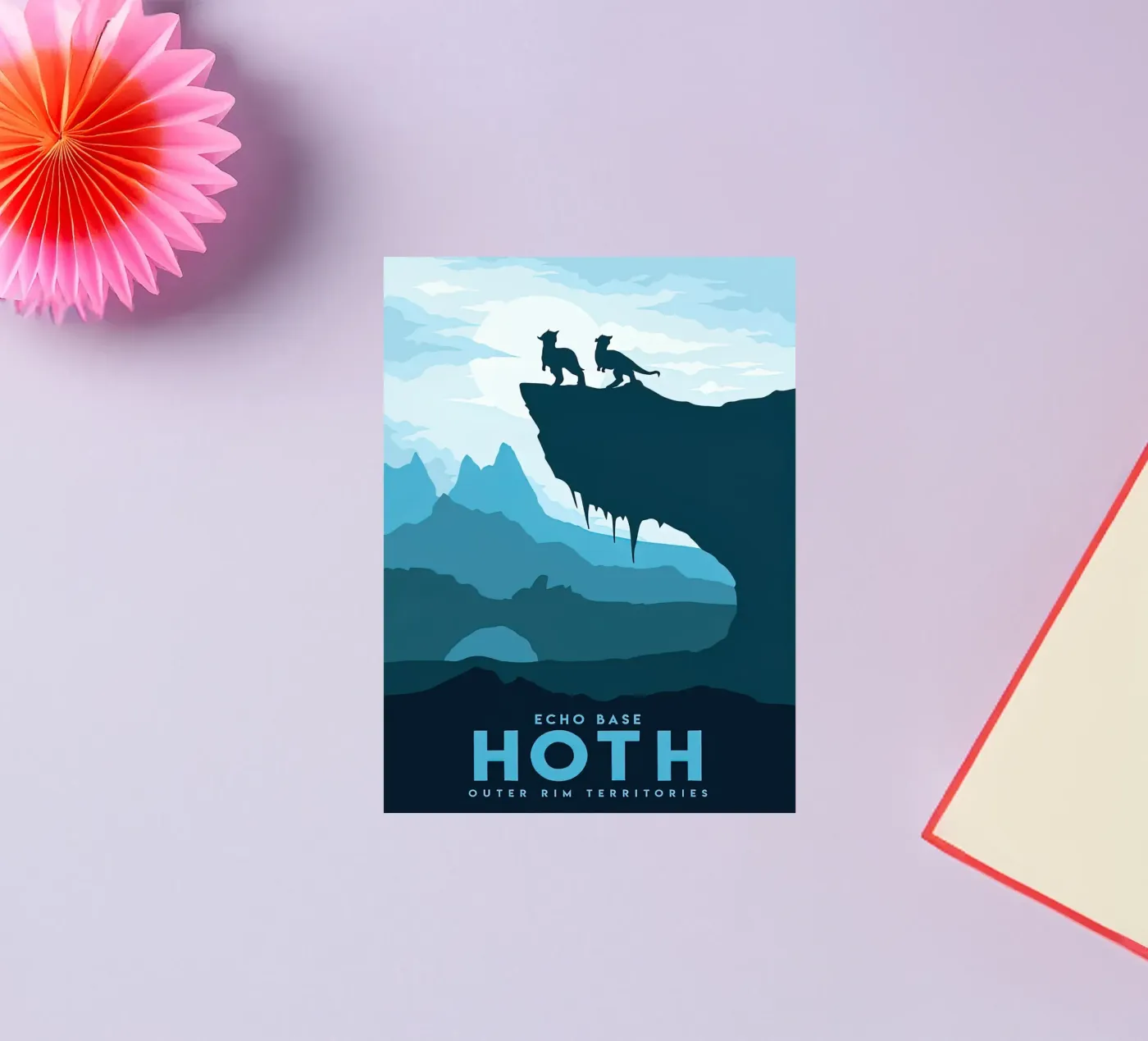 visit echo base Hoth sticker by carrie Shop