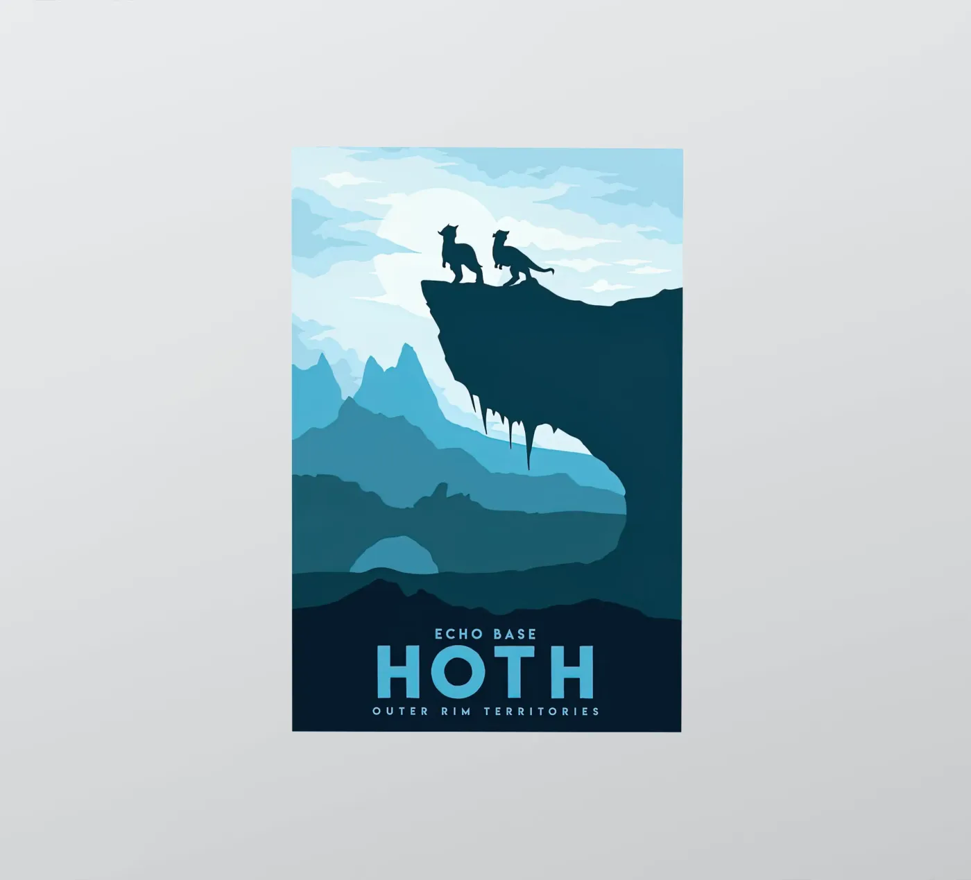 visit echo base Hoth sticker by carrie Shop