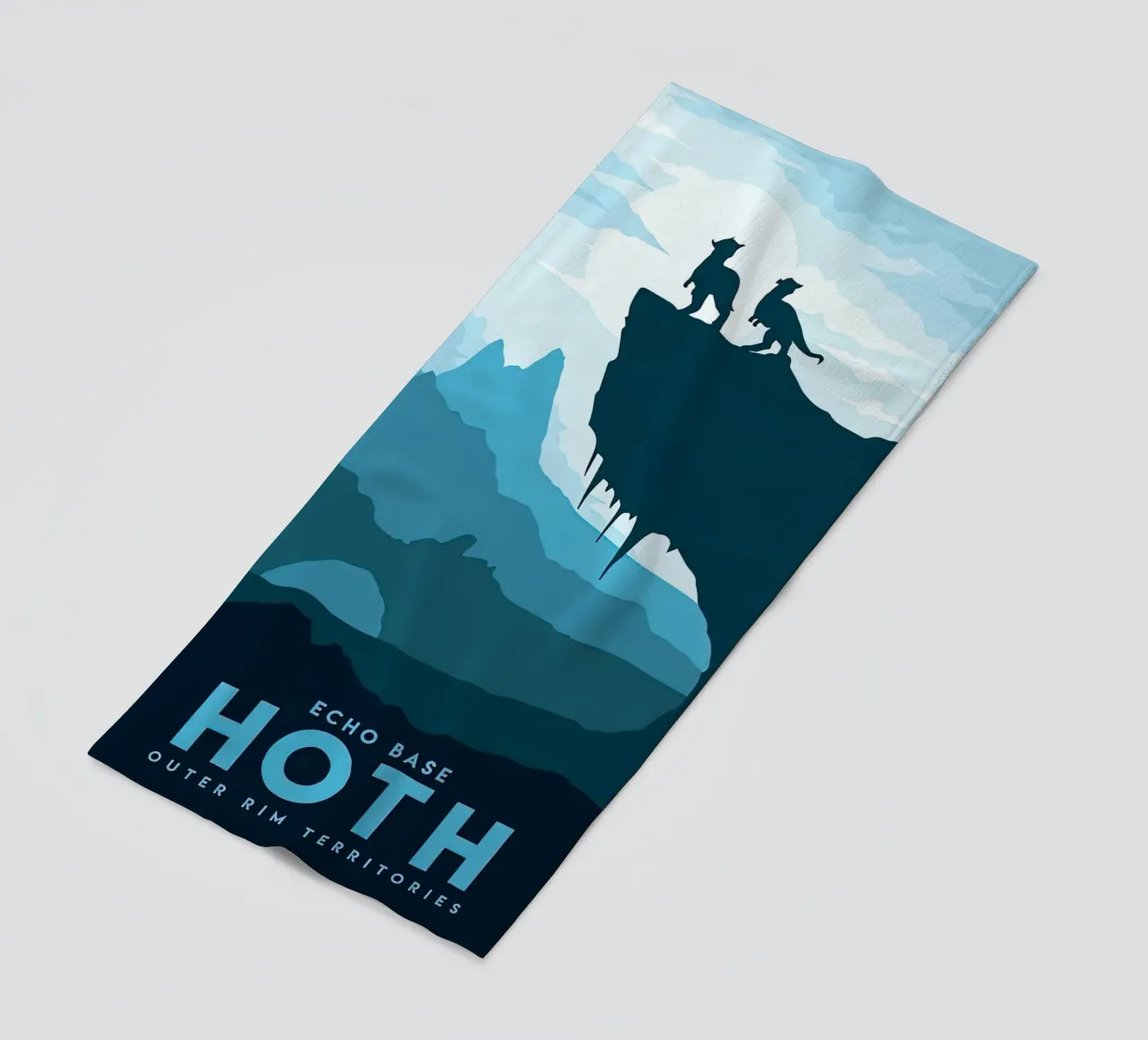 bezoek echobasis Hoth strandhanddoek van carrie Shop