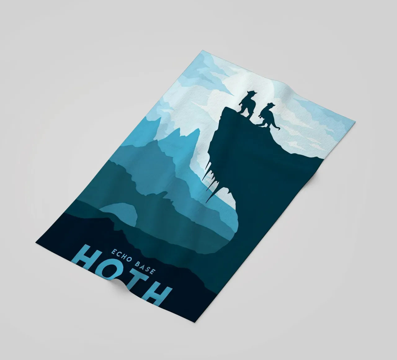 bezoek echobasis Hoth strandhanddoek van carrie Shop